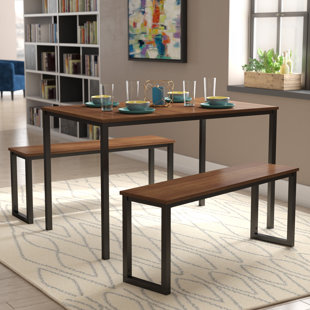 Dining Table Bench And Chairs Wayfair Co Uk