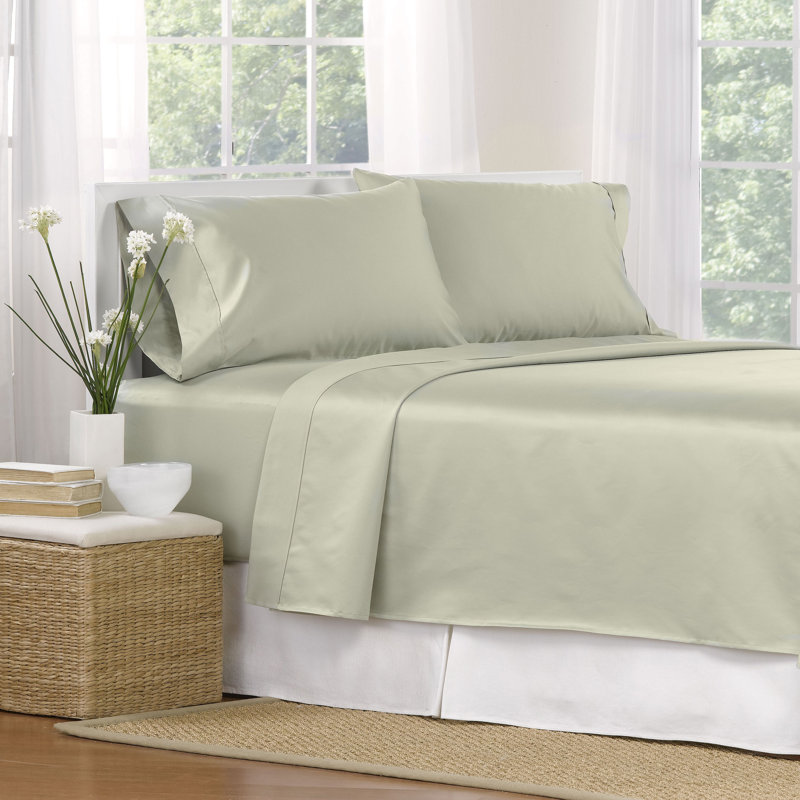 Aspire Linens 4 Piece 1000 Thread Count Egyptian Quality Cotton Sheet