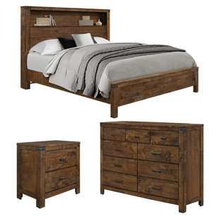 Golden Oak Bedroom Furniture Wayfair Okediran Storage Panel Configurable Bedroom Set