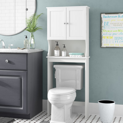 toilet storage bathroom cabinets shelving cabinet floor wayfair open organization rebrilliant unit standing furniture diy decor hacks above shelf inspirational