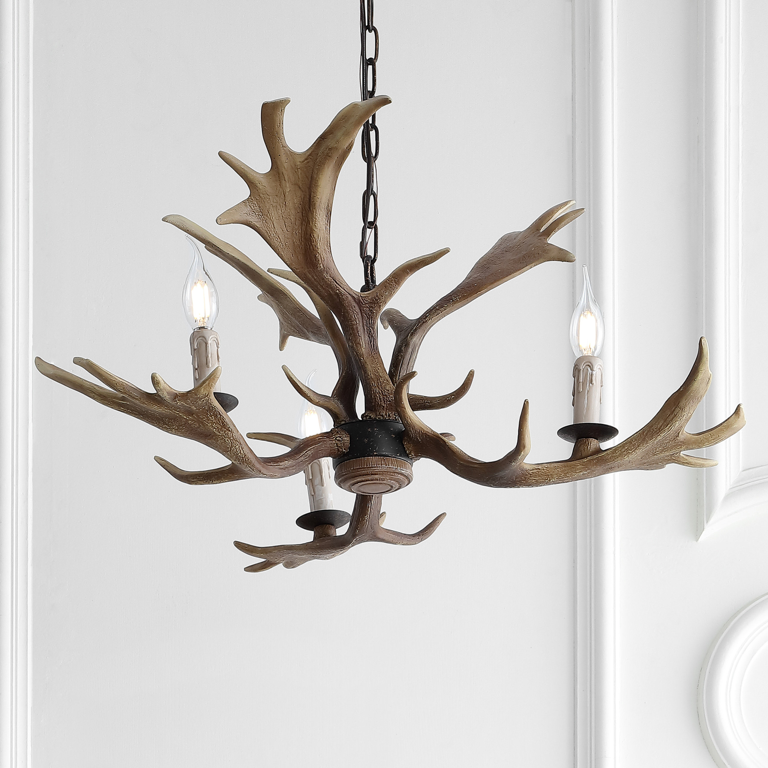 Antler Chandelier 5 Light Dimmable Adjustable Hanging Length