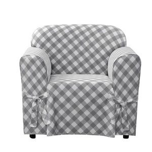 Buffalo Check Box Cushion Armchair Slipcover