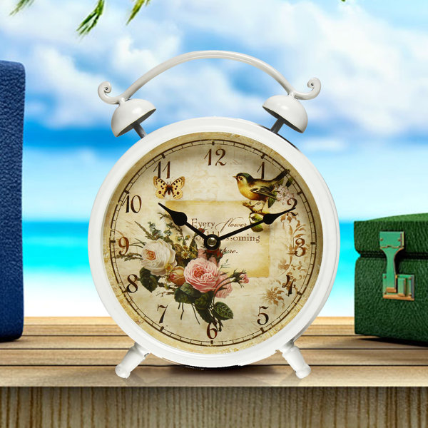 AdecoTrading VintageInspired Table Clock & Reviews Wayfair