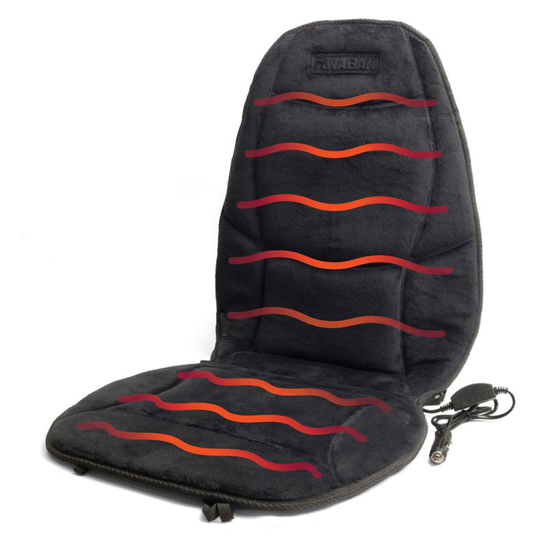Wagan Velour Heated Seat Cushion With Lumbar Support Reviews Wayfair Velour Heated Seat Cushion With Lumbar Support