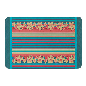 Mahalo Denim Stripe by Nina May Bath Mat