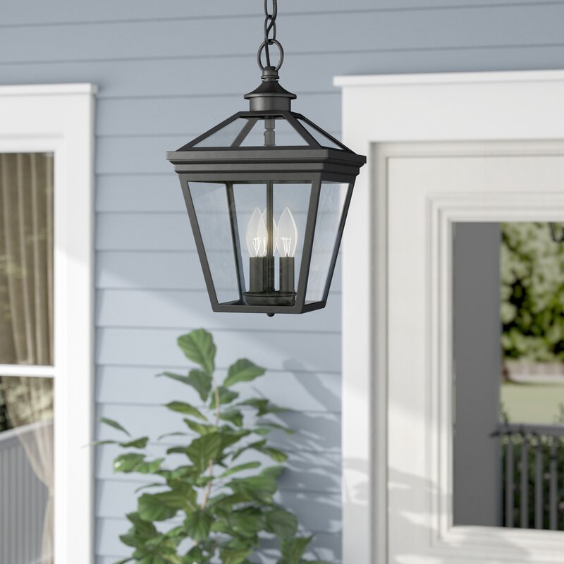 Darby Home Co Coleg 3-Light Outdoor Hanging Lantern ...