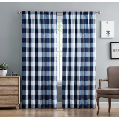 Large Buffalo Check Curtains Wayfair