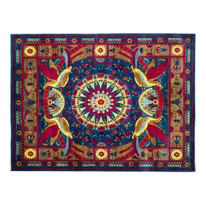 One-of-a-Kind Suzani Hand-Knotted Multicolor Area Rug