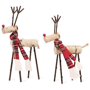 Birch Decorative Reindeer Figurine