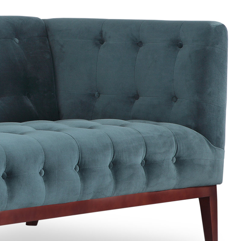 Kardiel Margaret Mid Century Modern English Tufted Chesterfield Sofa