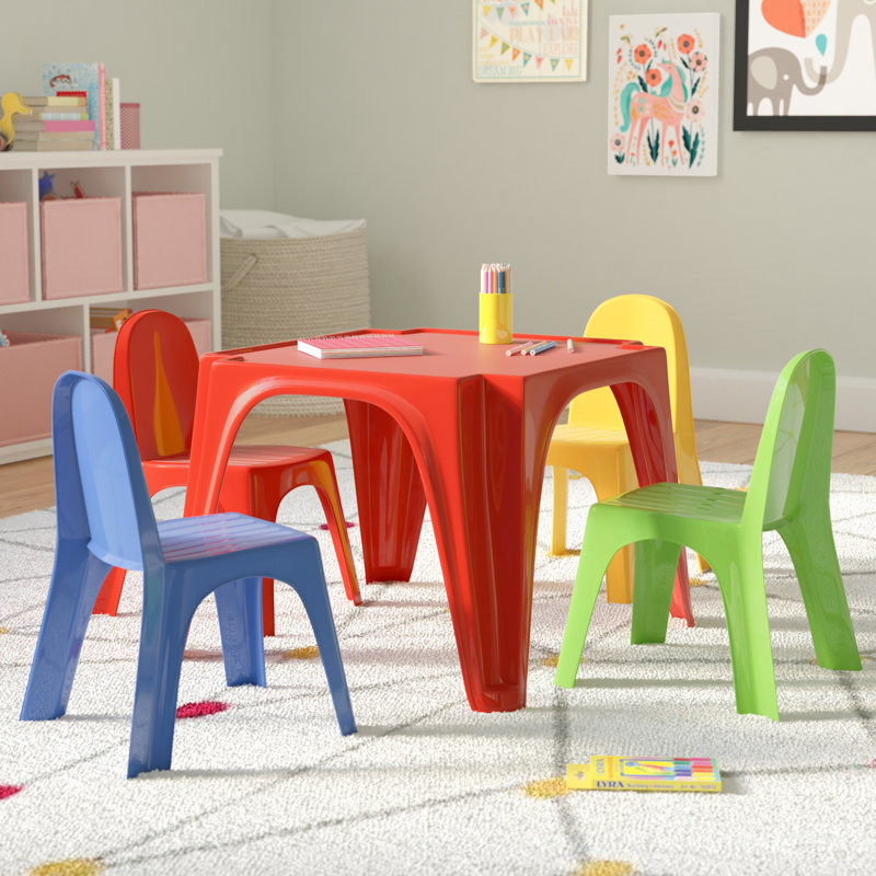 Zoomie Kids Karissa Kids Play Table and Chair Set & Reviews | Wayfair Zoomie Kids Karissa Kids Play Table and Chair Set & Reviews | Wayfair