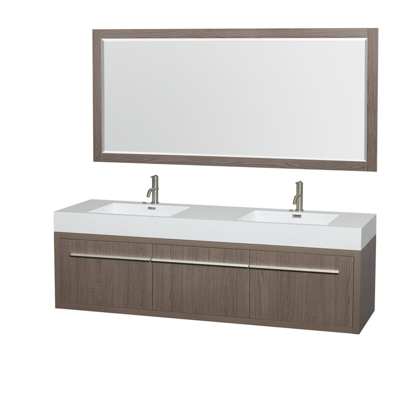 Bathroom Vanity Oak wyndham collection axa 72" double gray oak bathroom vanity set Bathroom Vanity Oak wyndham collection axa 72" double gray oak bathroom vanity set