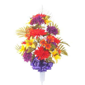 Mixed Mum Floral Vase Arrangement