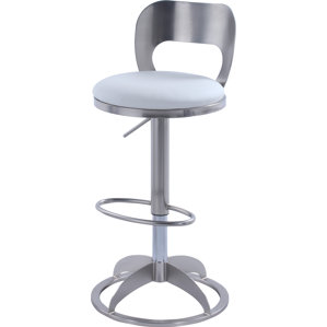 Boz Adjustable Height Bar Stool by Orren Ellis