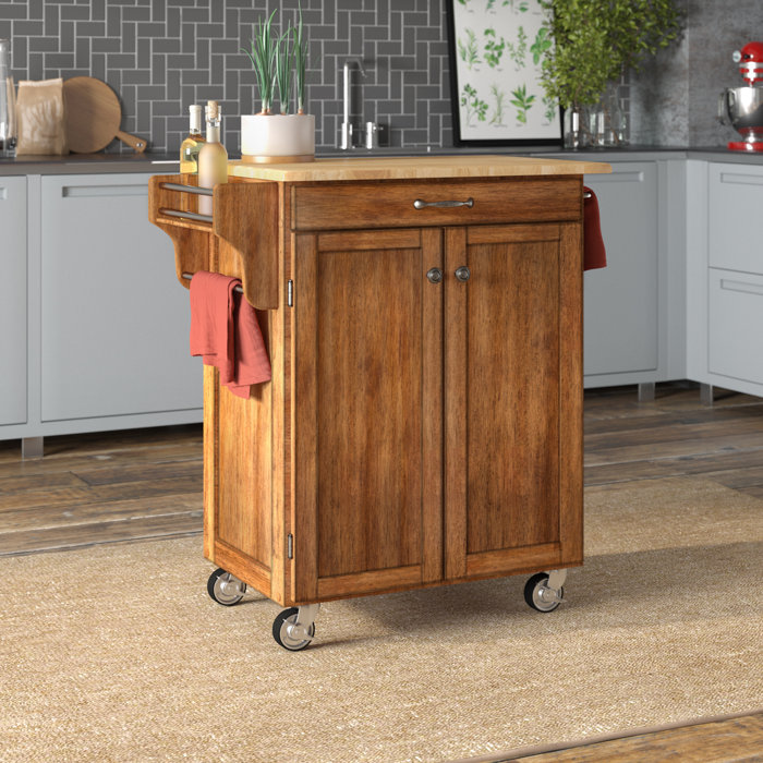 August Grove Savorey Kitchen Cart Reviews Wayfair Ca Savorey Kitchen Cart