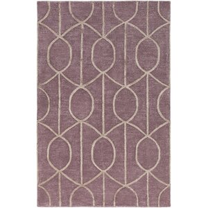 Abbey Hand-Tufted Purple Area Rug