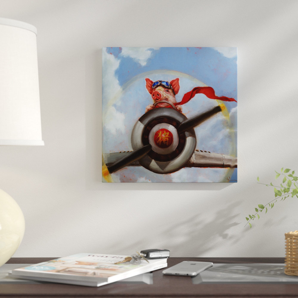 East Urban Home When Pigs Fly Print On Canvas Wayfair