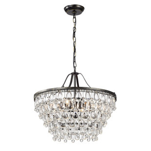 Chandelier Bedroom Wayfair Egremont Bronze 6 Light Chandelier