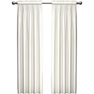 Kenda Solid Room Darkening Rod Pocket Curtain Panels (Set of 2)