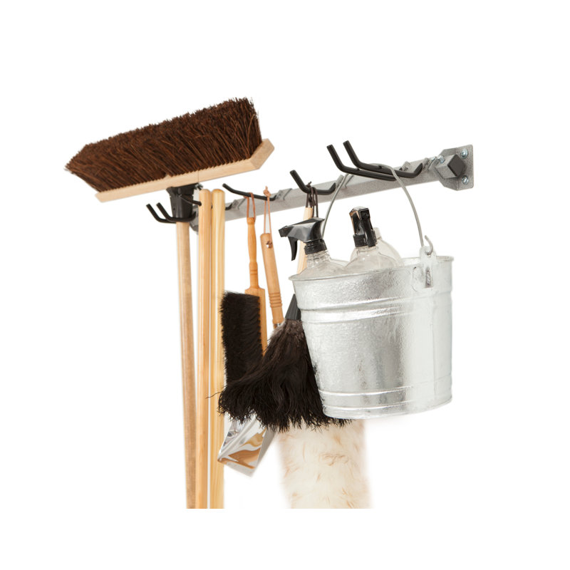 Monkey Bar Mop and Broom Storage Rack & Reviews Wayfair