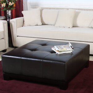 Dessie Leather Ottoman