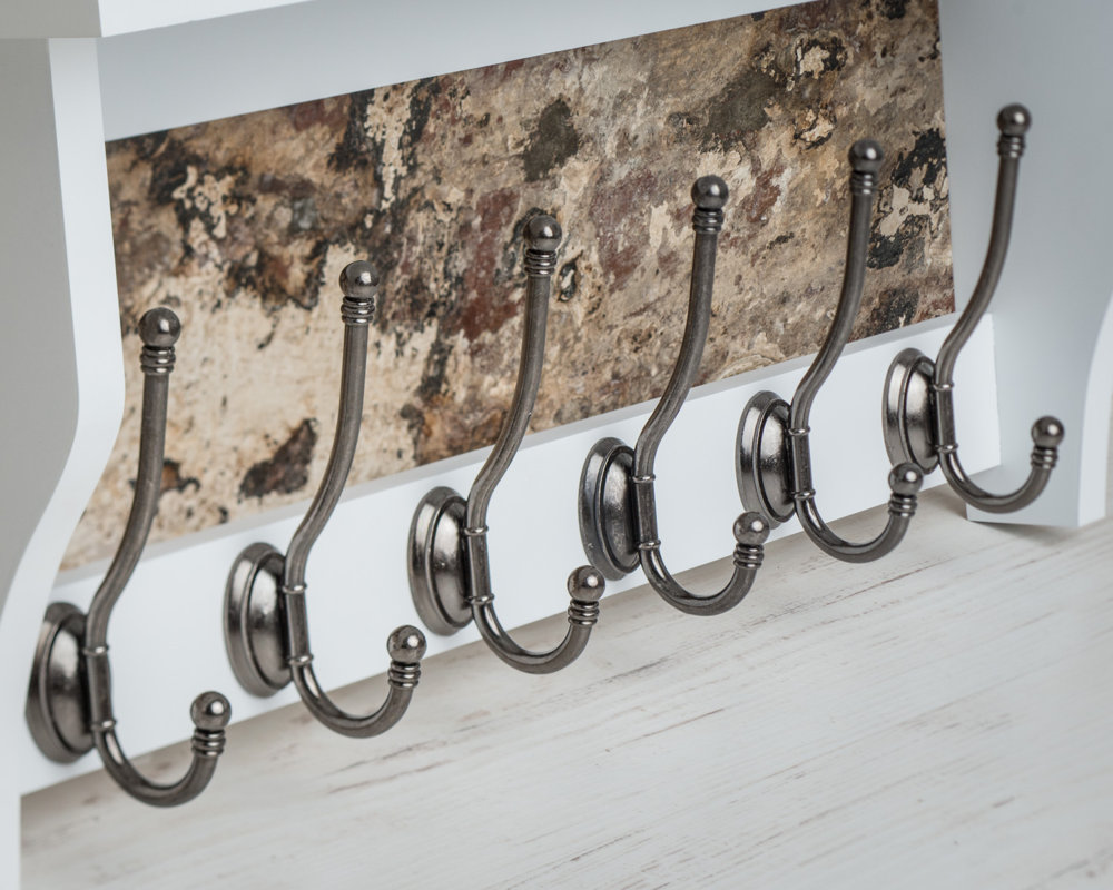 Maine Furniture Co. Heritage Shelf with 6 Coat Hooks & Reviews