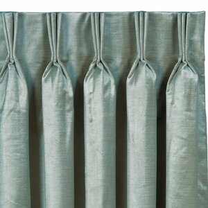Lucerne Solid Semi-Sheer Pinch Pleat Single Curtain Panel