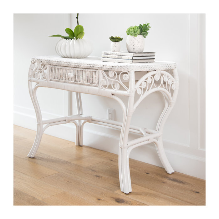 Bayou Breeze Rosana Rattan Console Table Wayfair Ca