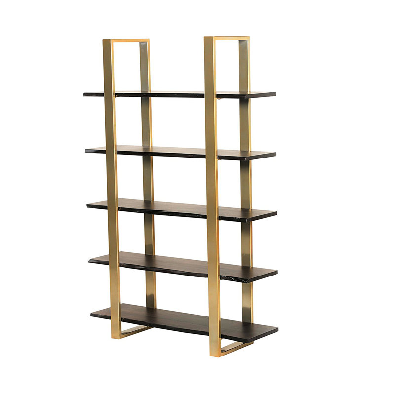 Everly Quinn Bertram Modern 5 Tier Etagere Bookcase | Wayfair