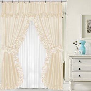 Double Swag Shower Curtain Set
