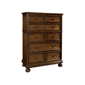 Vintage European 5 Drawer Standard Chest by Hekman