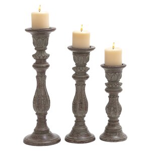 3 Piece Candle Holder Set VII