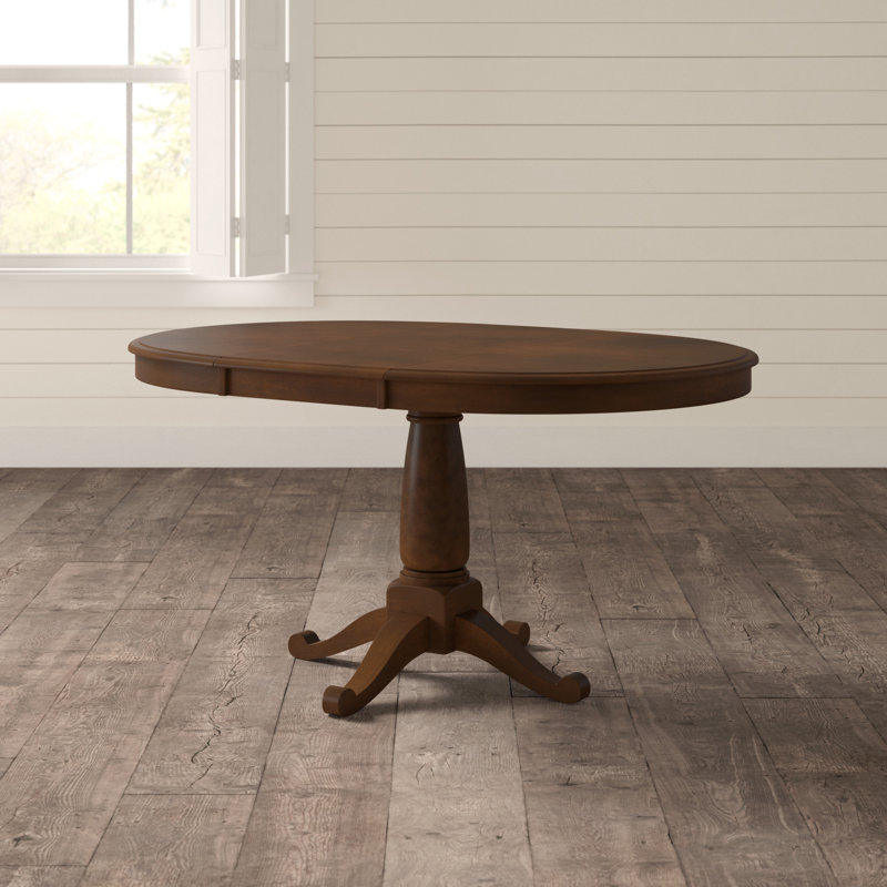 Darby Home Co Kiantone Extendable Solid Wood Dining Table Reviews Kiantone Extendable Solid Wood Dining Table