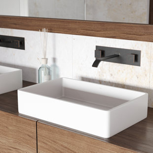 Granite Stone Bathroom Sinks You Ll Love Wayfair Save Vigo Matte Stone Rectangular Vessel Bathroom Sink