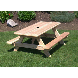 Kids Wooden Picnic Table Wayfair Runkle Kids Picnic Table