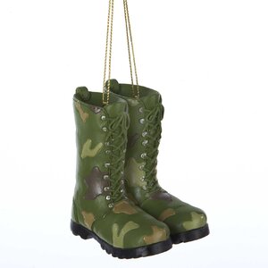Resin Fatigue Boots Hanging Figurine