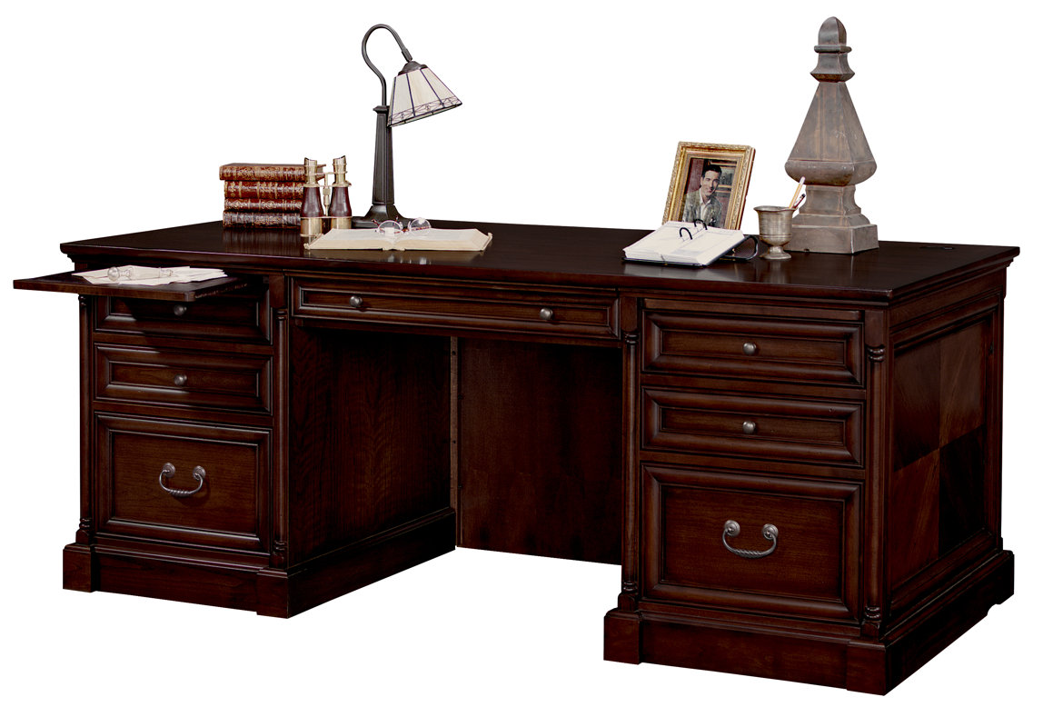 Martin Home Furnishings Mt View Office Flat Top Executive Desk Mt View Office Flat Top Executive Desk