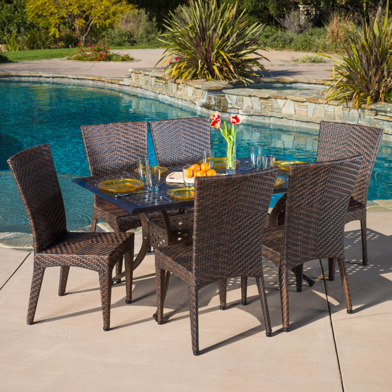 Home Loft Concepts Nathan 7 Piece Dining Set & Reviews Wayfair