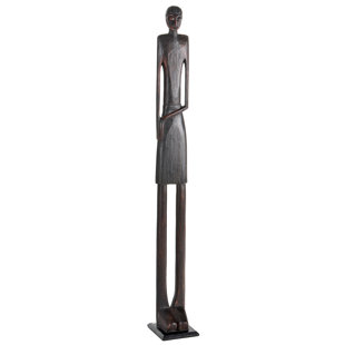 Tall Floor Sculptures Wayfair Tall Primitive Tribal Man Statue