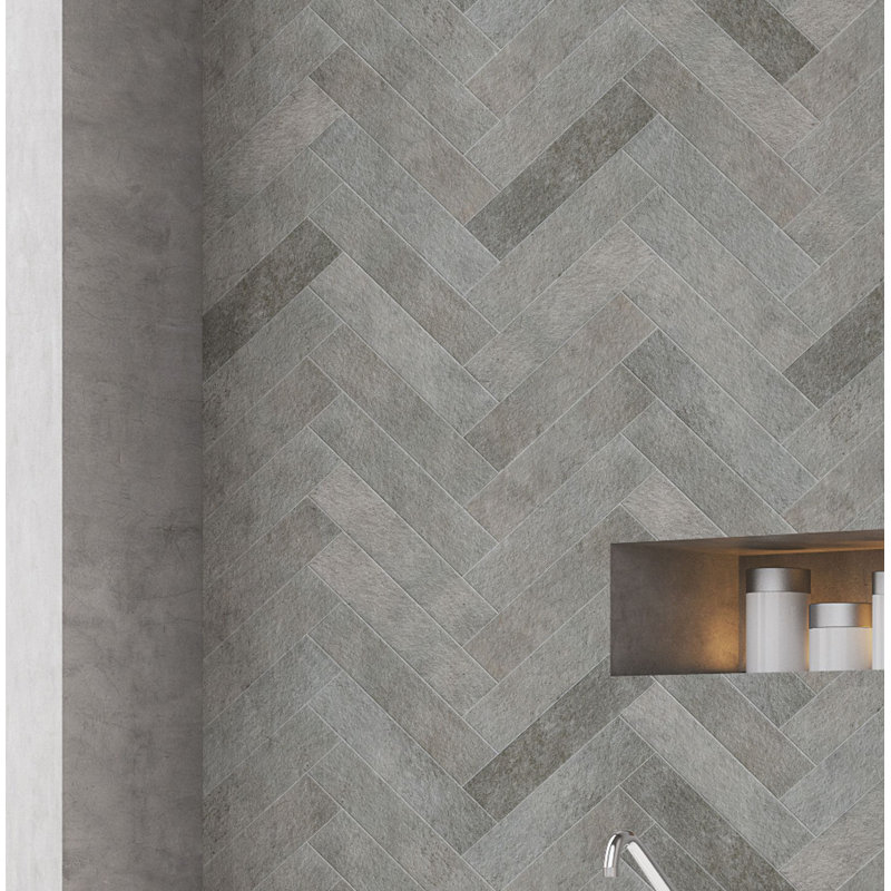 Emser Tile Metaphor 3 X 12 Porcelain Splitface In Gray Wayfair Metaphor 3 X 12 Porcelain Splitface Tile