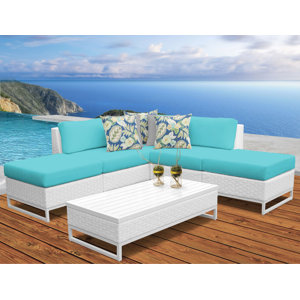 Miami 6 Piece Sectional Set with Cushions