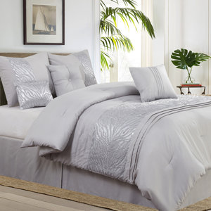 Rizzuto Nature/Floral 7 Piece Comforter Set