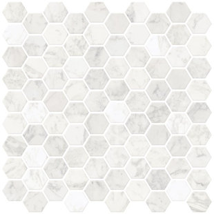 Stick On L Tiles Self Adhesive You Ll Love Hexagon 25 4cm X L Stick Mosaic Tile