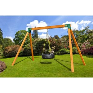 Classic Cedar Tire Swing Set