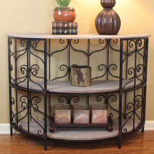Half Circle Console Tables You Ll Love Wayfair Beeney Half Round Console Table