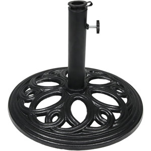 Isetta Heavy-Duty Outdoor Patio Cast Iron Free Standing Base Umbrella Stand