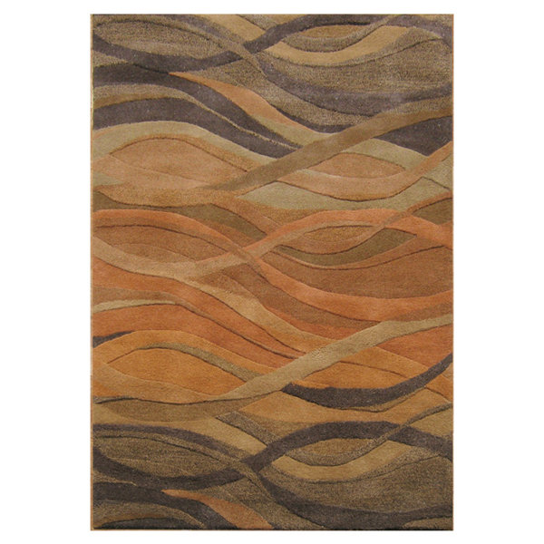 Laude Run Stretton Hand Tufted Ograne Area Rug Reviews Wayfair