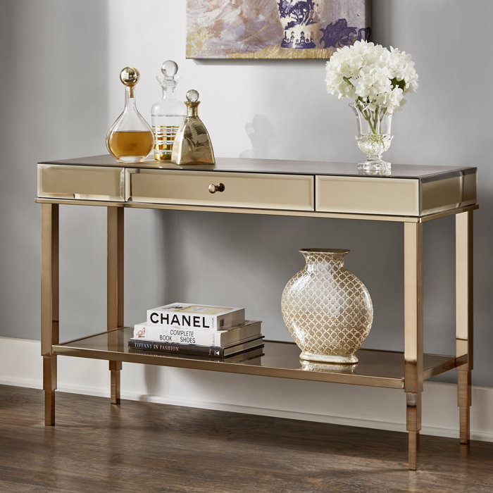 Calisto Mirrored Console Table