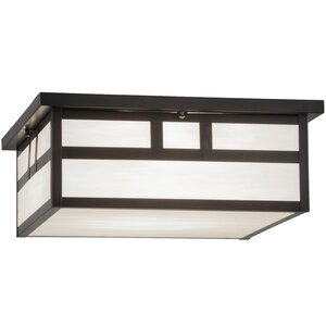 Greenbriar Oak 4-Light Flush Mount