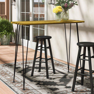Outdoor Tall Table Wayfair Loya Outdoor Bar Table